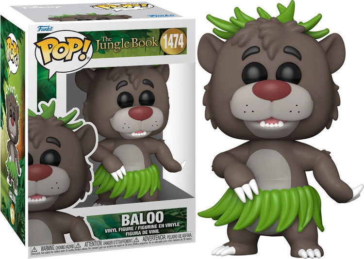 Dschungelbuch, die Baloo-Vinylfigur 1474 Funko Pop! mehrfarbig