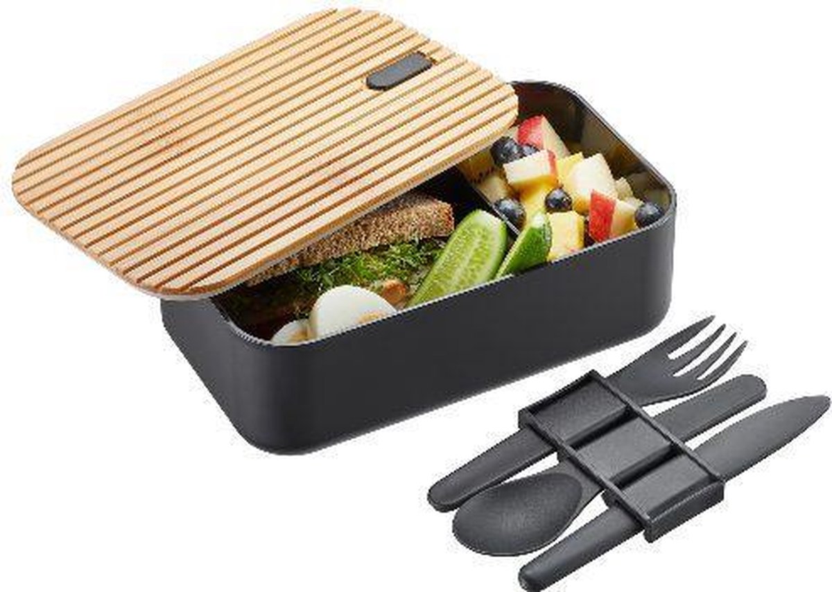 Gefu Move Lunchbox – Lunchbox aus Edelstahl mit Besteck – 1,2 Liter