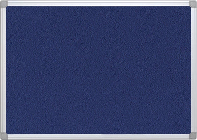 Q-connect Textilboard mit Aluminiumrahmen 60 x 45 cm blau