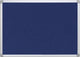 Q-connect Textilboard mit Aluminiumrahmen 60 x 45 cm blau