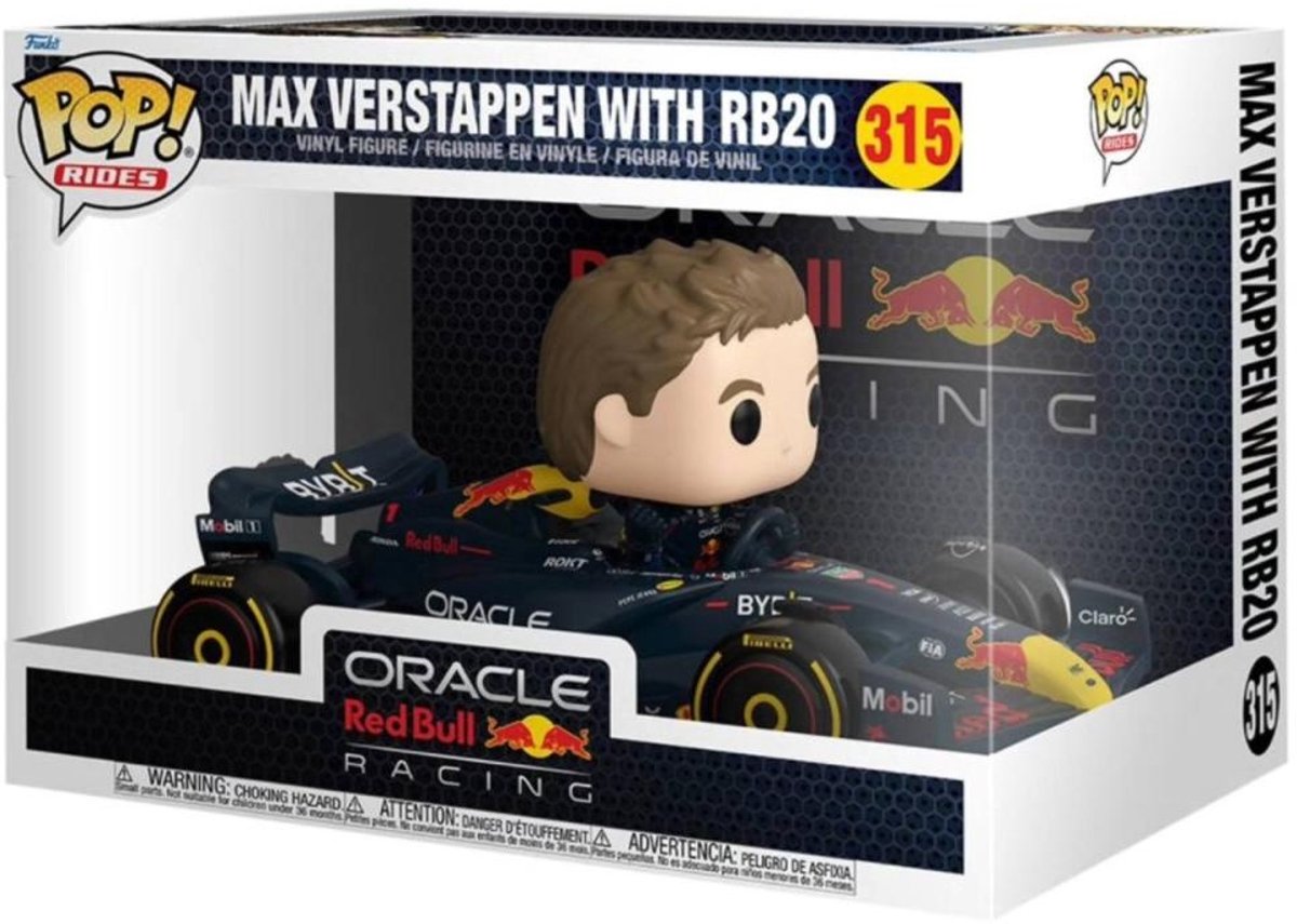 Funko Pop Rides: Oracle Red Bull Racing – Max Verstappen mit RB20 Pop #315