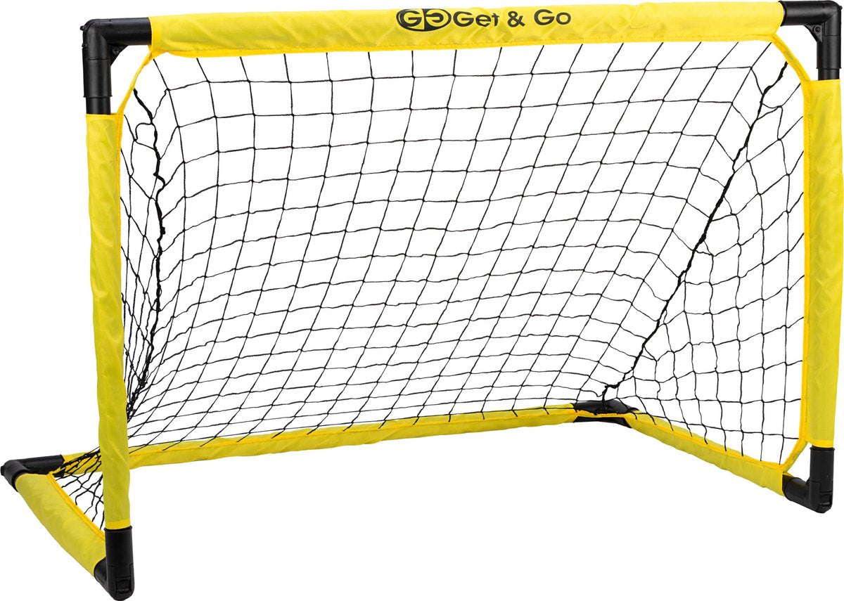 Get go faltbares Fußballtor für Kinder – 115x76x76 cm – schwarz gelb – 1 Stück