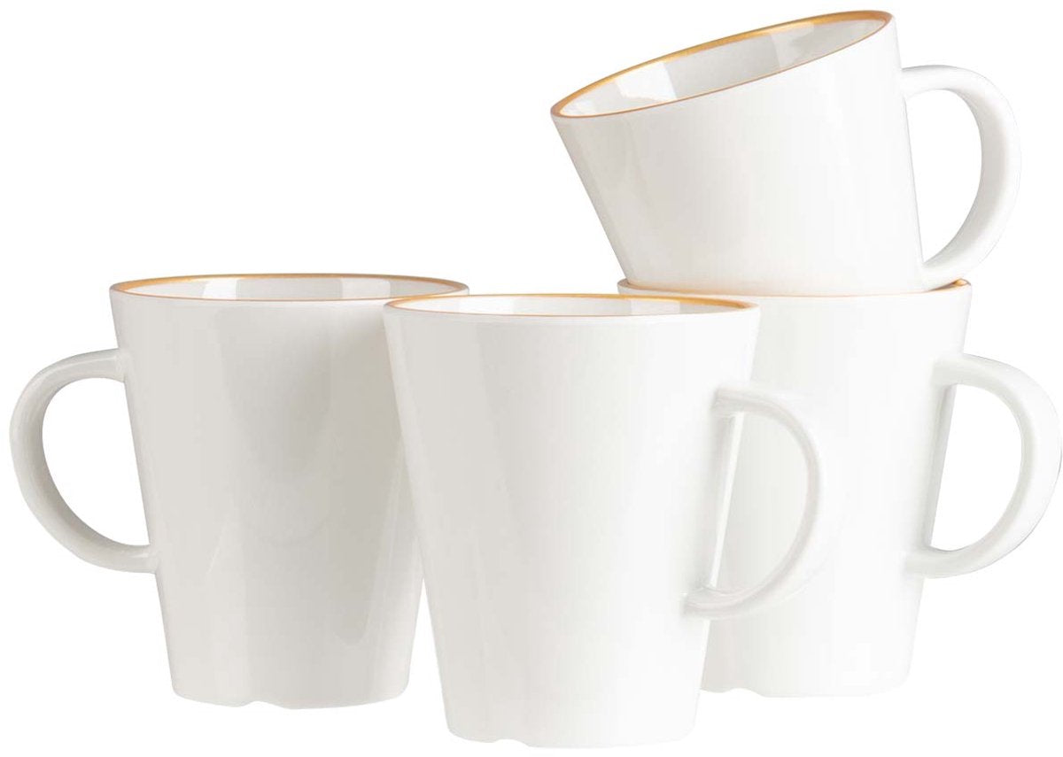 Gimex Linea Line Becher - Gold - 350 ml - 4 Stück