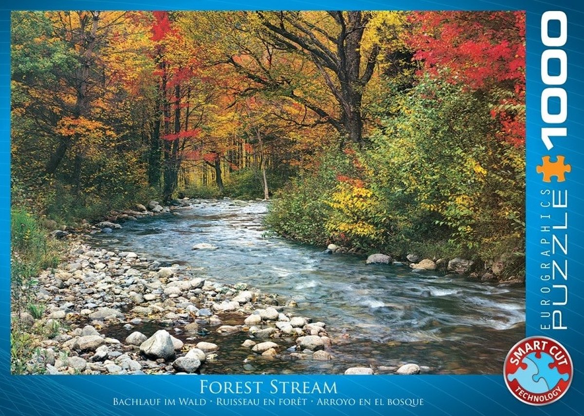 Eurographics – Bosbeek [Waldbach] – 1000 Teile 68×48cm (B×H) – Puzzle