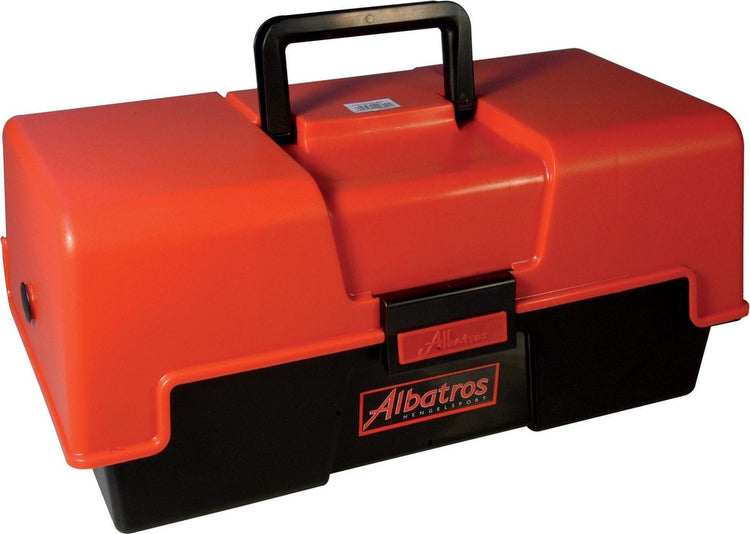 Albatros Angelkoffer – mit 2 Schubladen – 43 x 21 x 20 cm – rot