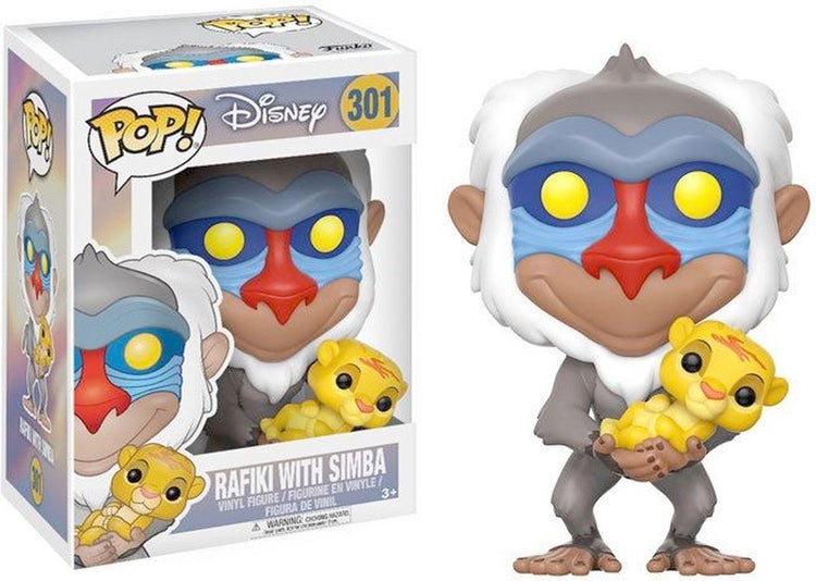 Funko-Pop! Disney: Der König der Löwen Rafiki mit Simba - Sammelfigur