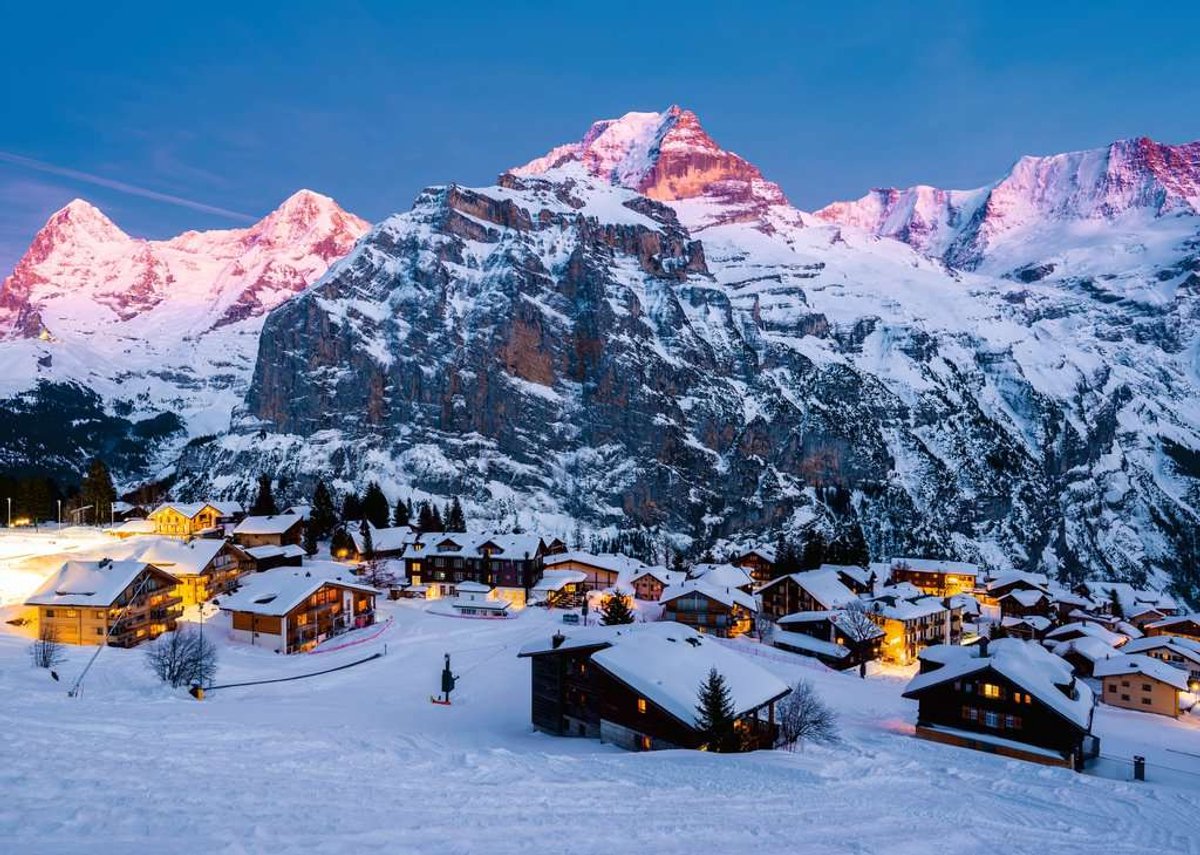 Ravensburger Puzzle Berner Oberland, Mürren - 1000 Teile Landschaft.