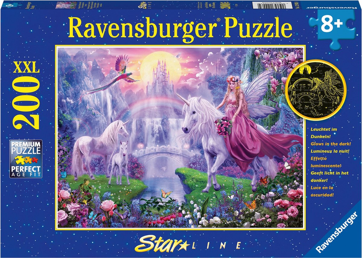 Ravensburger - Magische Einhorn -Nacht 200 Stücke xxl