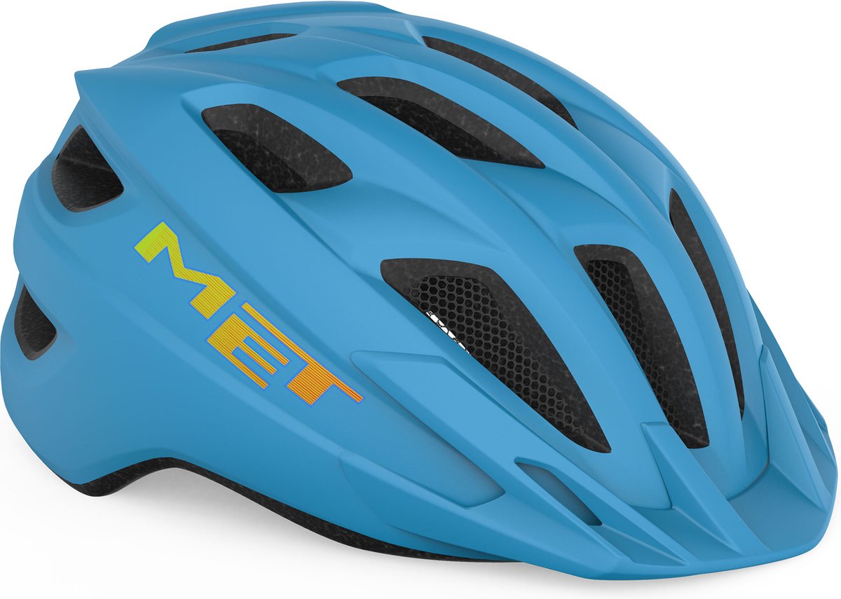 Mit Crackerjack Fahrradhelm Jungen Mädchen – Fahrradhelm Kinder – Größe Einheitsgröße (52–57 cm) – Cyan matt