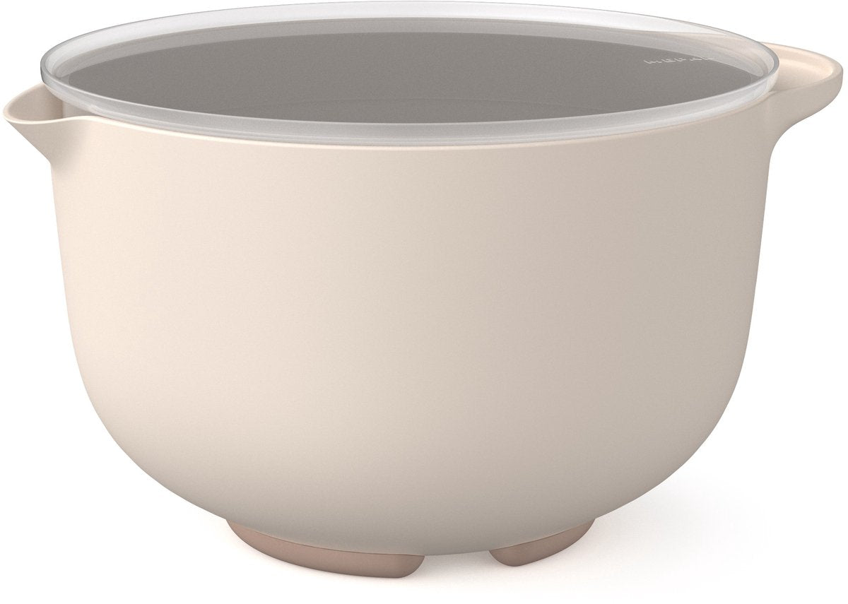 Mepal Rührschüssel mit Deckel Chef It – 4 l – Schüssel – mikrowellen- und spülmaschinenfest – Backzubehör – Kreide