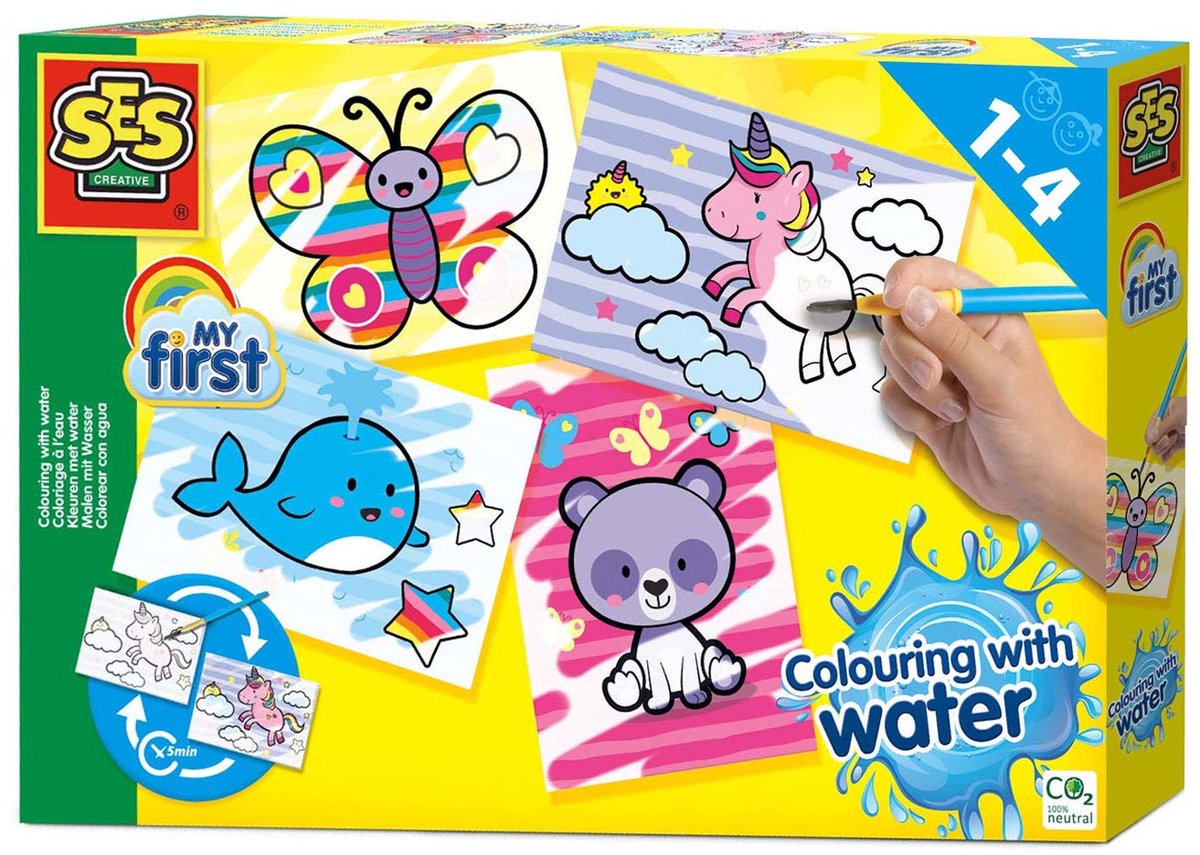 SES meine ersten Farben mit Wasser - Fantasy -Tiere