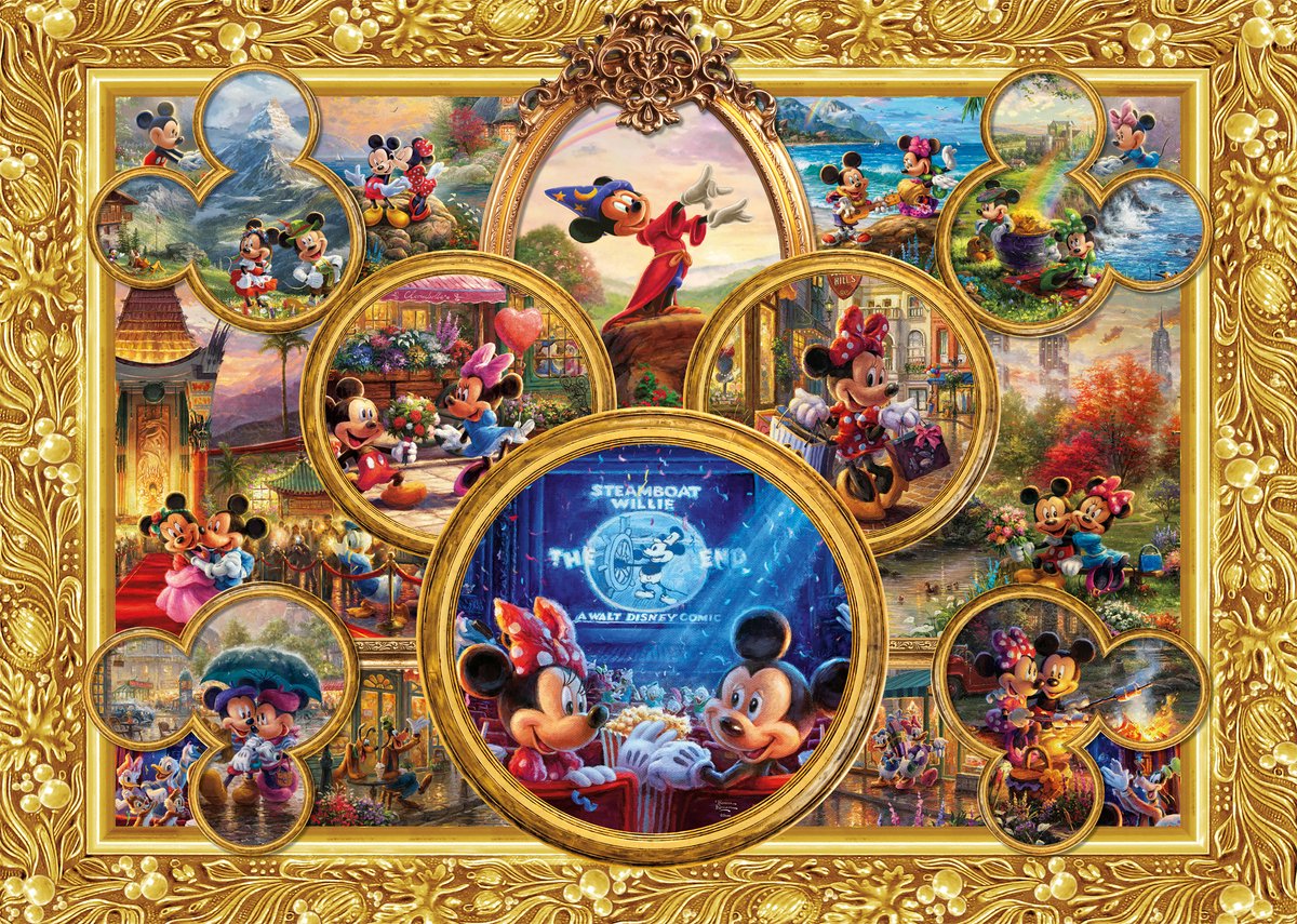 Schmidt Mickey Mouse Puzzle 2000 Teile Disney Collage.