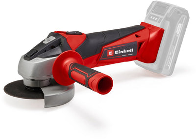 Einhell Akku-Winkelschleifer TC-AG 18 115 Li Solo – Power X-Change – 18 V Li-Ion – ø115 mm – 8.500 t min – max. Schnitttiefe: 28 mm - Sanftanlauf - exkl. Akku, Ladegerät und Schleifscheibe