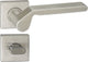 Impresso Boston Hocker mit 2x Rosette WC quadratisch verdeckt Edelstahl