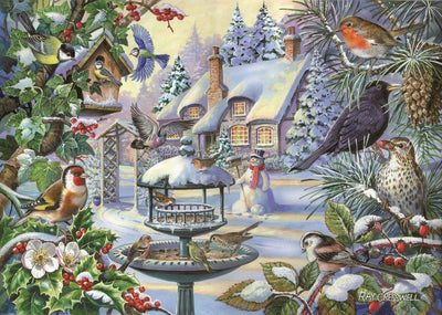 House of Puzzles Puzzle Wintervögel 500 xl Tierteile.