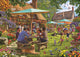 Falcon Jumbo-Puzzle 1000 Teile – farbenfrohes Pub-Garten-Puzzle.