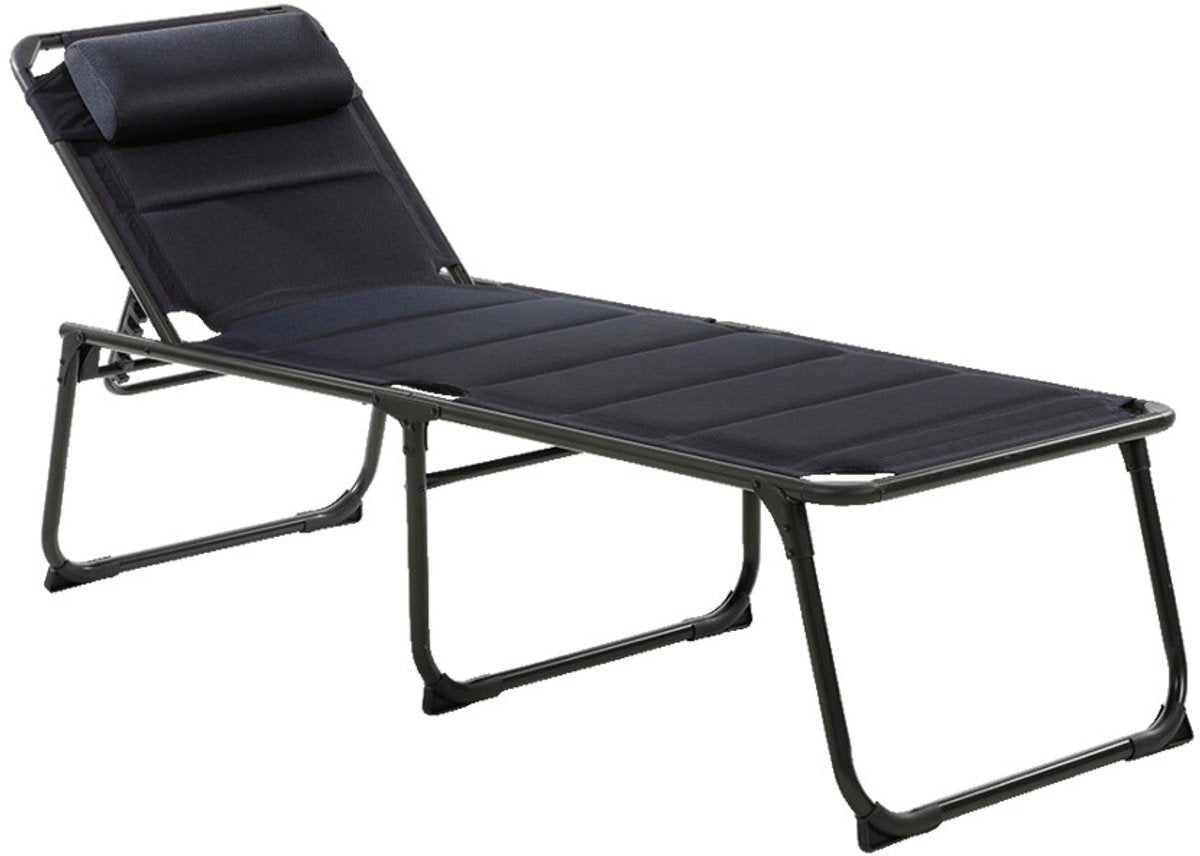 Travellife Travelife Barletta Liege Blau – Rückenlehne in 6 Positionen verstellbar – Stabiles und leichtes Aluminiumgestell – Belastbarkeit 120 kg