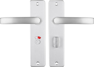 Starx Türgriff Aluminium – Türbeschläge – Türschild mit WC-Schloss (WC57 – 5) – Türgriffblock