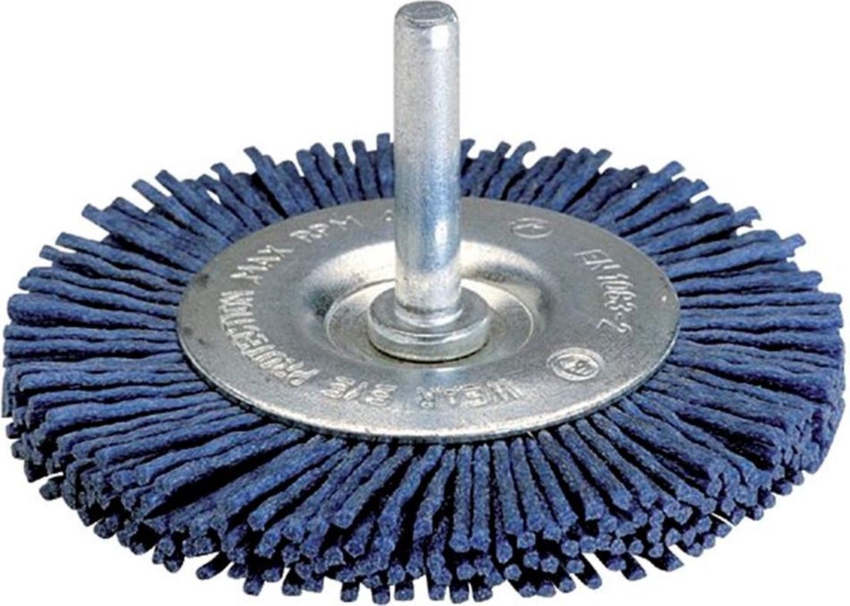 Wolfcraft - Nylon-Drahtscheibenbürste für Bohrmaschine - weich ø 75 mm - Nylonbürste - 2726000