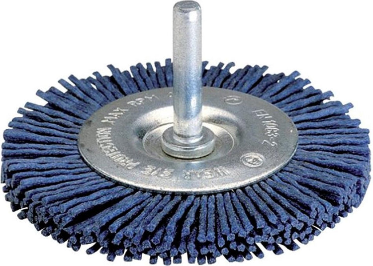 Wolfcraft - Nylon-Drahtscheibenbürste für Bohrmaschine - weich ø 75 mm - Nylonbürste - 2726000
