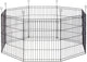 Beeztees Premium Vihar Kaninchengehege XL – Nagetiergehege – 8 Paneele – Paneel 60 x 70 cm – Durchmesser 155 cm
