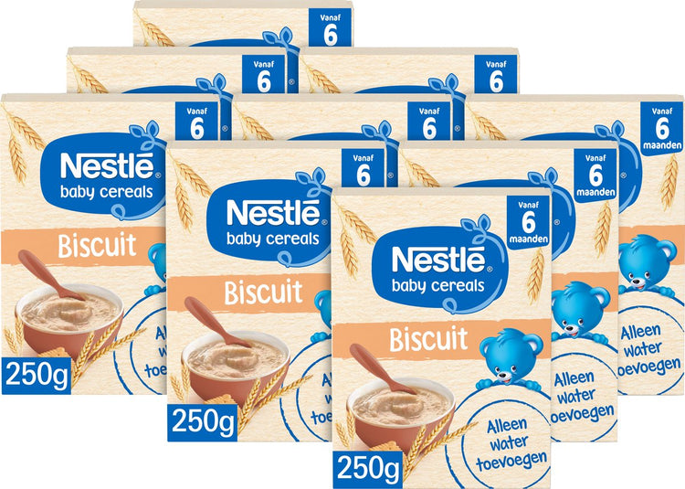 Nestlé Baby-Müslikekse – ab 6 Monaten – ganz einfach – einfach Wasser hinzufügen – 9 x 250 g