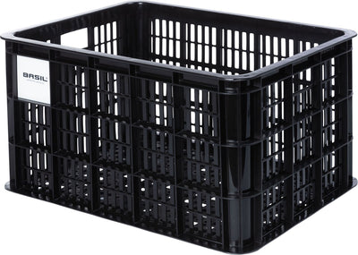 Basilikum Krat M recycelter Plastikmik 29.5L Schwarz