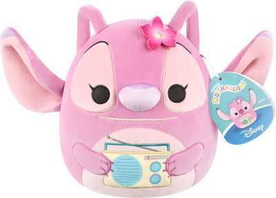 Jazwares Squishmallows – Lilo Stitch – kleiner Plüsch – Engel mit Ghettoblaster – 20 cm Plüsch