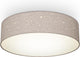 B.K.licht - dekorative Deckenleuchte - mit Sternenhimmeleffekt - Kinderzimmerleuchte - Taupe - rund - 2x E27-Fassung - ø38cm
