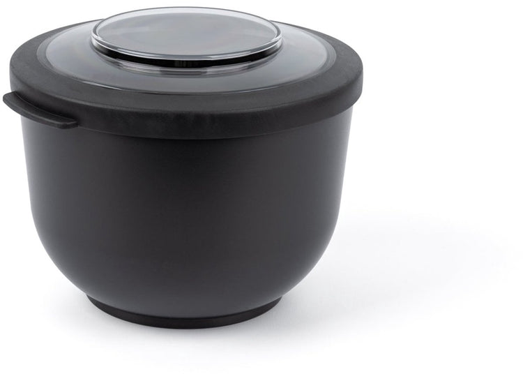 Amuse Tylla Holzkohle – 1200 ml – Lunchbox – Lunchbox – Schüssel mit Deckel – perfekt verschließbarer Frischhaltebehälter – Salatbox für unterwegs – BPA-frei – Schwarz