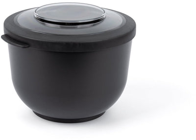 Amuse Tylla Holzkohle – 1200 ml – Lunchbox – Lunchbox – Schüssel mit Deckel – perfekt verschließbarer Frischhaltebehälter – Salatbox für unterwegs – BPA-frei – Schwarz