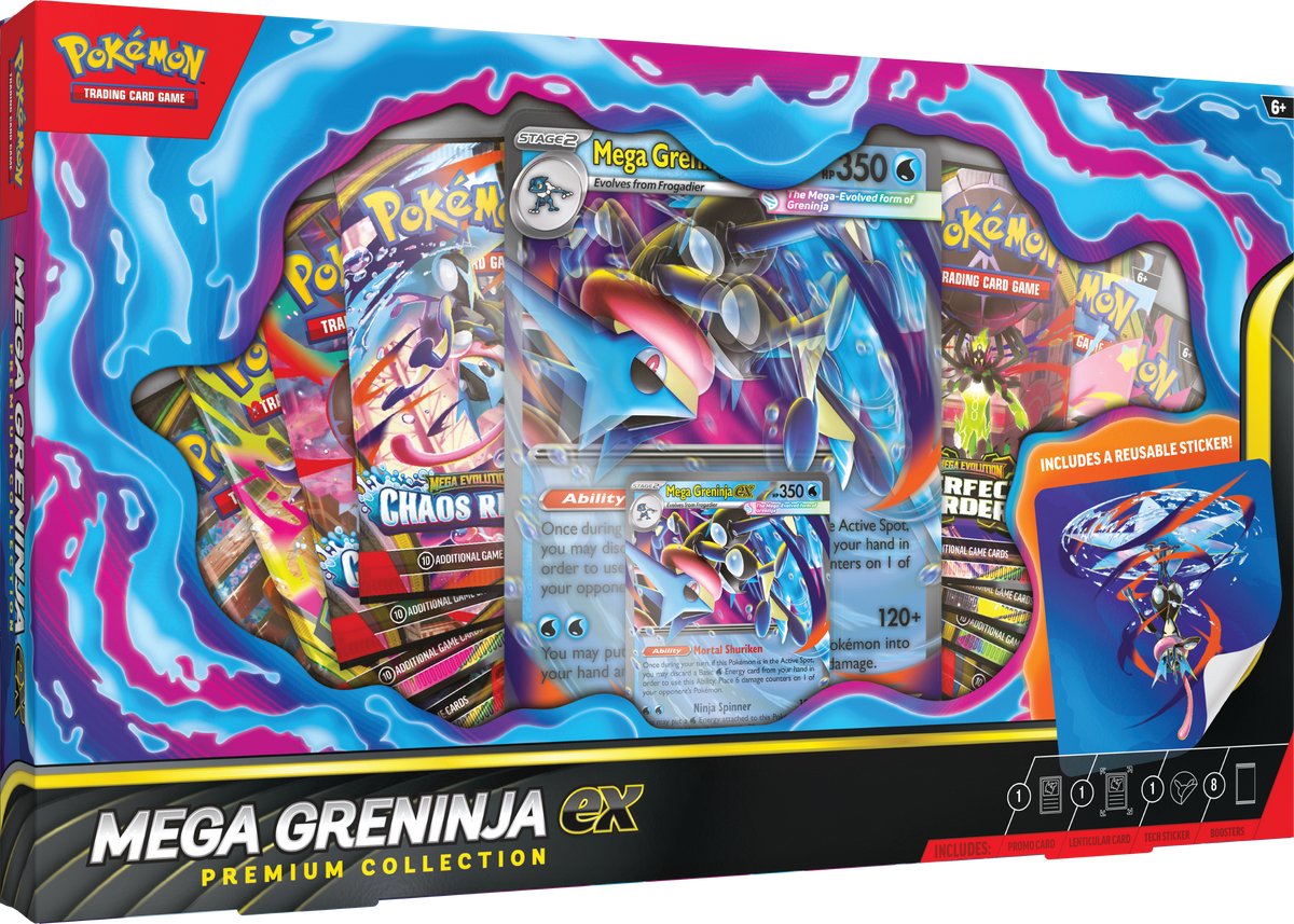 Pokémon-Sammelkartenspiel: Mega Greninja Ex – Premium-Kollektion