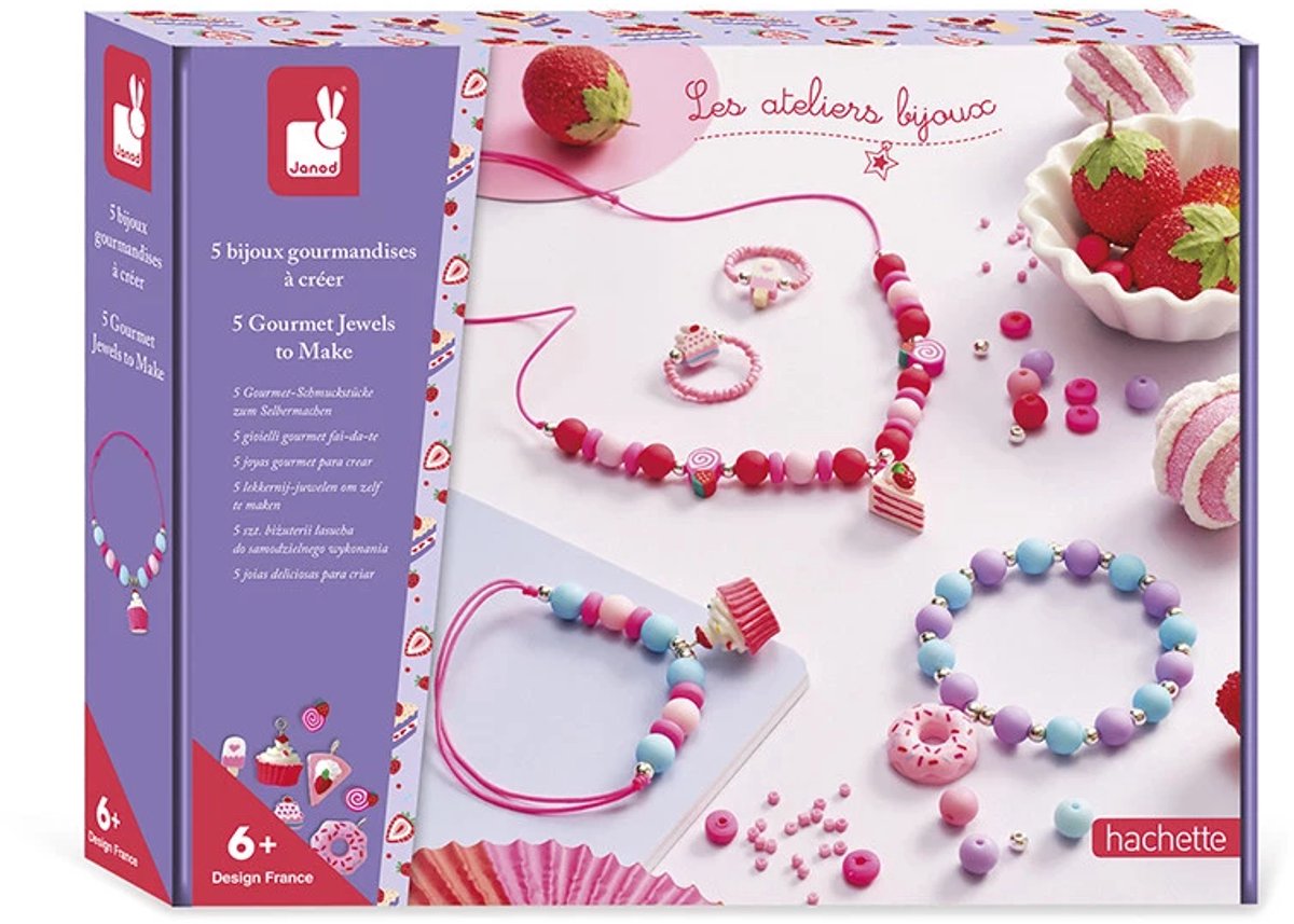 Janod – les ateliers bijoux – 5 Armbänder zur Gourmet-Schmuckherstellung