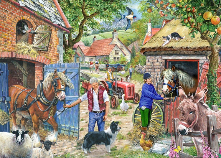 House of Puzzles Puzzle Appletree Lane 1000 Teile Landschaft.