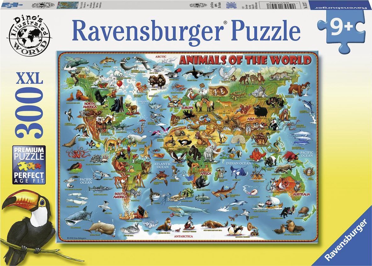 Ravensburger Puzzle Tiere der Welt – Puzzle – 300 Teile