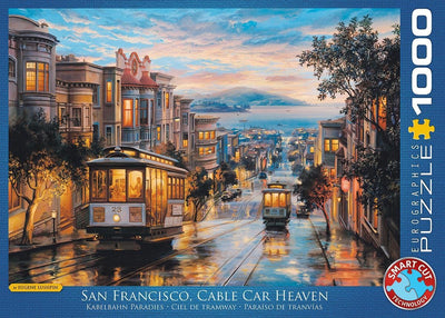 Eurographics – San Francisco Cable Car Paradise [San Francisco Cable Car Heaven] – Eugene Lushpin – 1000 Teile 68 x 48 cm (B x H) – Puzzle