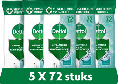 Dettol Ocean Wipes 72 Stück – 5 Stück – Vorteilspack