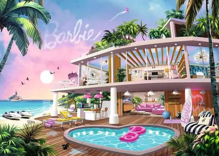 Ravensburger Barbie-Puzzle 1000 Teile – farbenfrohes Puzzle für Erwachsene.