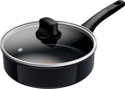 Tefal Revive Black - Bratpfanne - ø24 cm - mit Deckel - Keramik - PFAS-frei - für Induktion geeignet