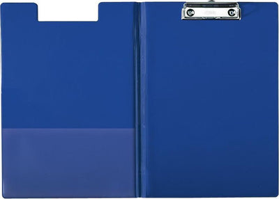 Esselte A4-Klemmbrett aus Kunststoff mit Deckel und Einsteckhülle – inklusive Stifthalter – Kapazität bis zu 200 Blatt – blau