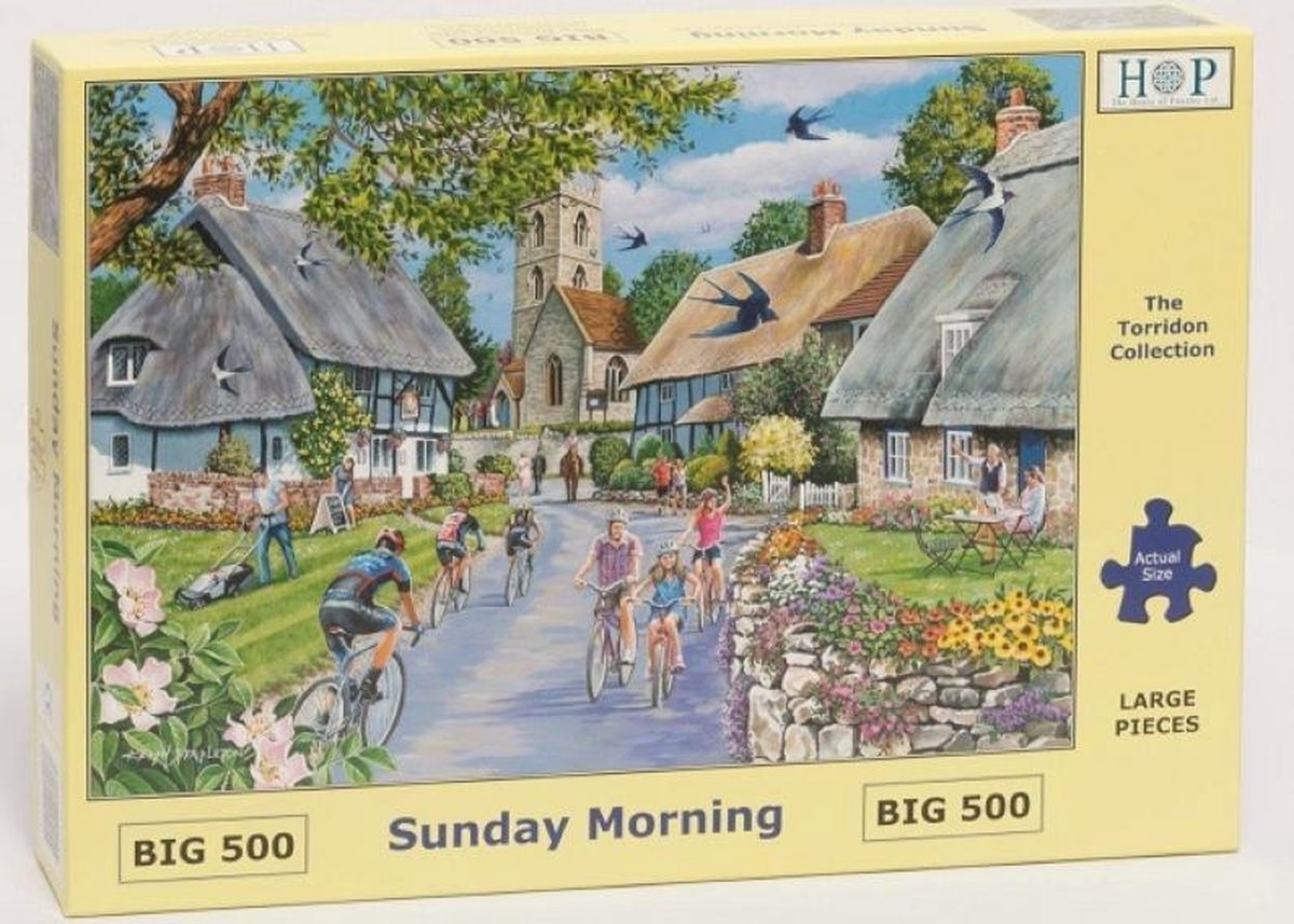 House of Puzzles Puzzle – XL 500 große Teile – Sonntagmorgen – House of Puzzles
