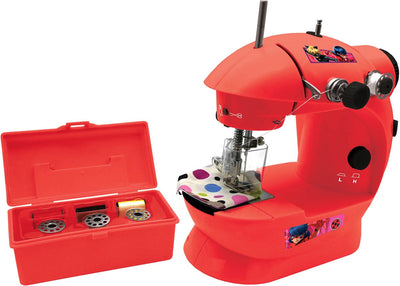 Lexibook Miraculous, Nähmaschine mit Zubehör, Licht und Pedal, Nachahmungsspielzeug für Mädchen, Modedesign-Modespiel, sw100mi