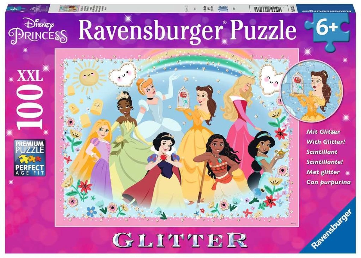 Ravensburger Prinzessin Glitter -Puzzle, 100.. Xxl