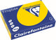 Clairefontaine Trophäe Pastell, farbiges Papier, A4, 160 g, 250 Blatt, goldgelb