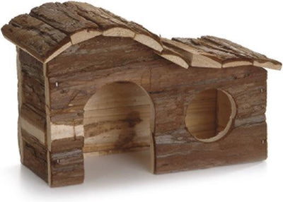 Beeztees Waldbogen-Blockhaus – Nagetier – 26,5 x 16 x 13,5 cm