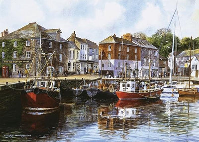 Gibsons – Padstow Harbour (von Terry Harrison) – 1000 Teile 68 × 49 cm (B × H) – Puzzle für Erwachsene
