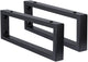 Differnz Hängekonsole Waschbecken 25x440x150 2 Stück schwarz