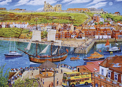 Gibsons – Endeavor, Whitby (von Roger Turner) – 1000 Teile 68 × 49 cm (B × H) – Puzzle für Erwachsene
