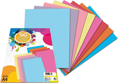 Kreative Handwerksgruppe farbige Papier A4, 40 Blätter