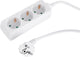 Q-Link-Buchse - 3-fach - geerdet - 3 x 1,5 mm² - 1,5 m - weiß